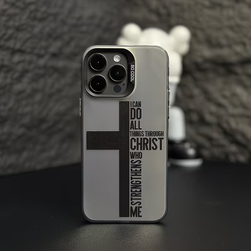 Phone Accessories Kiosk - Funda Antihuellas con Diseño de Cruz