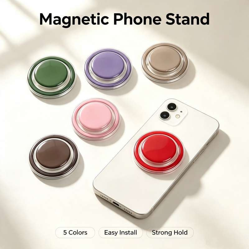 Pop Socket Grip - Soporte Magnético Plegable para Teléfono, Anillo