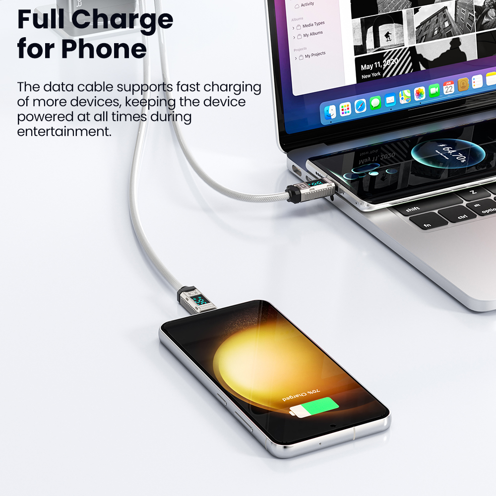 Toocki PD 66W Cable USB C pant - Fast Charging Cable reseña y precio