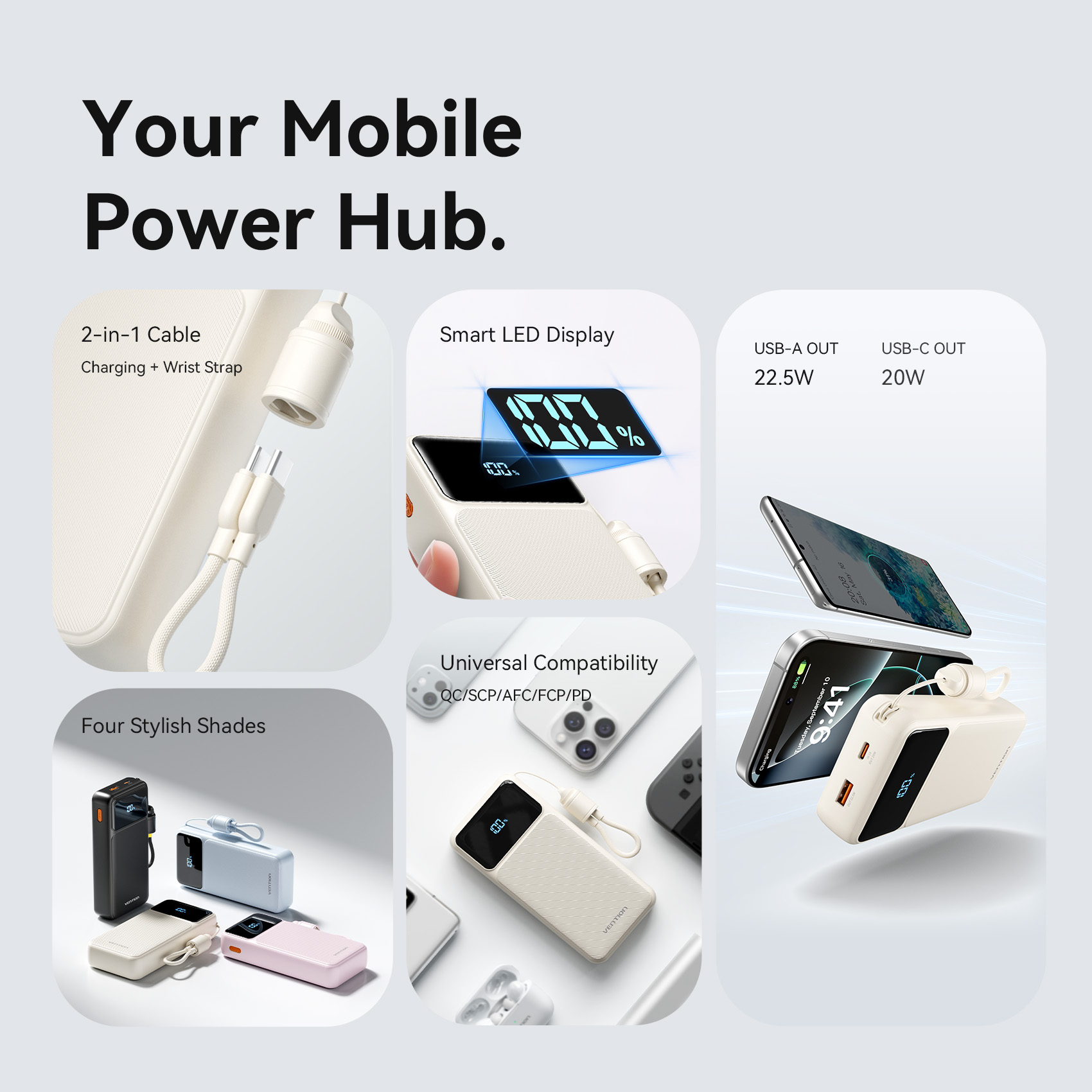 Vention CCC 20000mAh 22.5W Pow - Portable Charger 20000Mah reseña y precio
