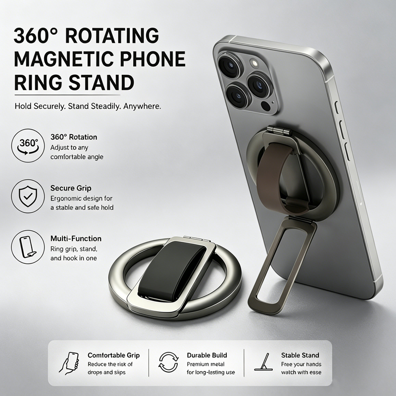 360 °   Anillo Magnético Girat - Pop Socket Grip reseña y precio