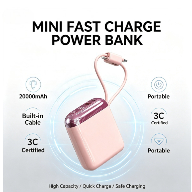 Mini PowerBank de 66W CCC 2000 - Portable Charger 20000Mah reseña y precio