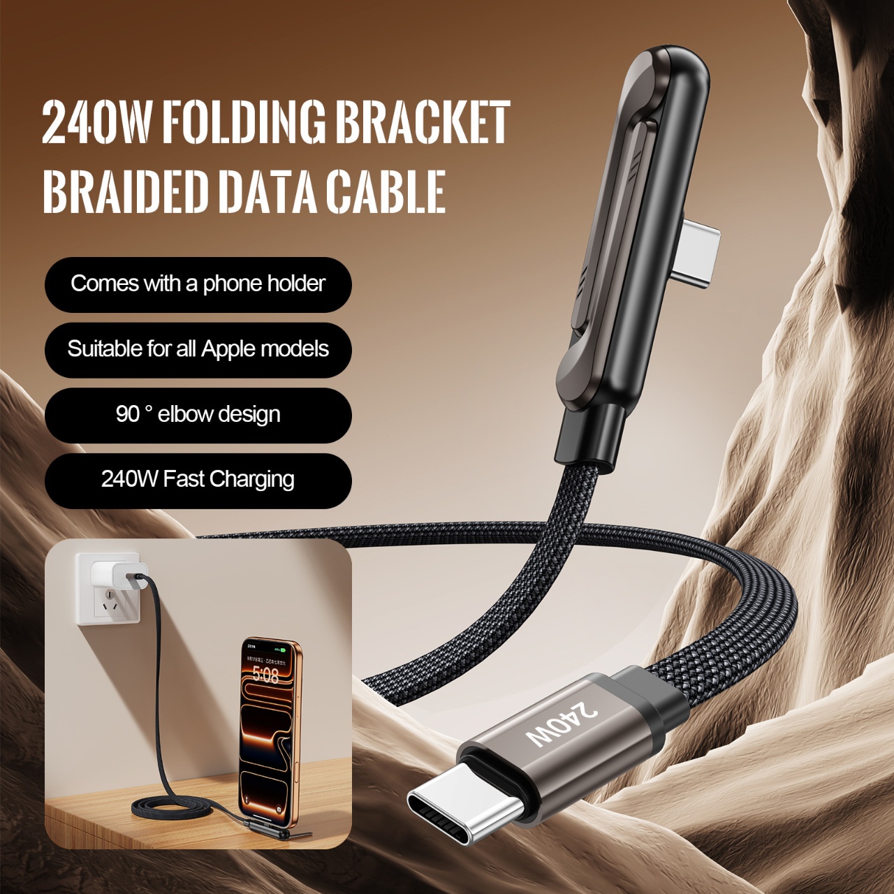 Cable de Carga Rápida PD de 24 - Fast Charging Cable reseña y precio