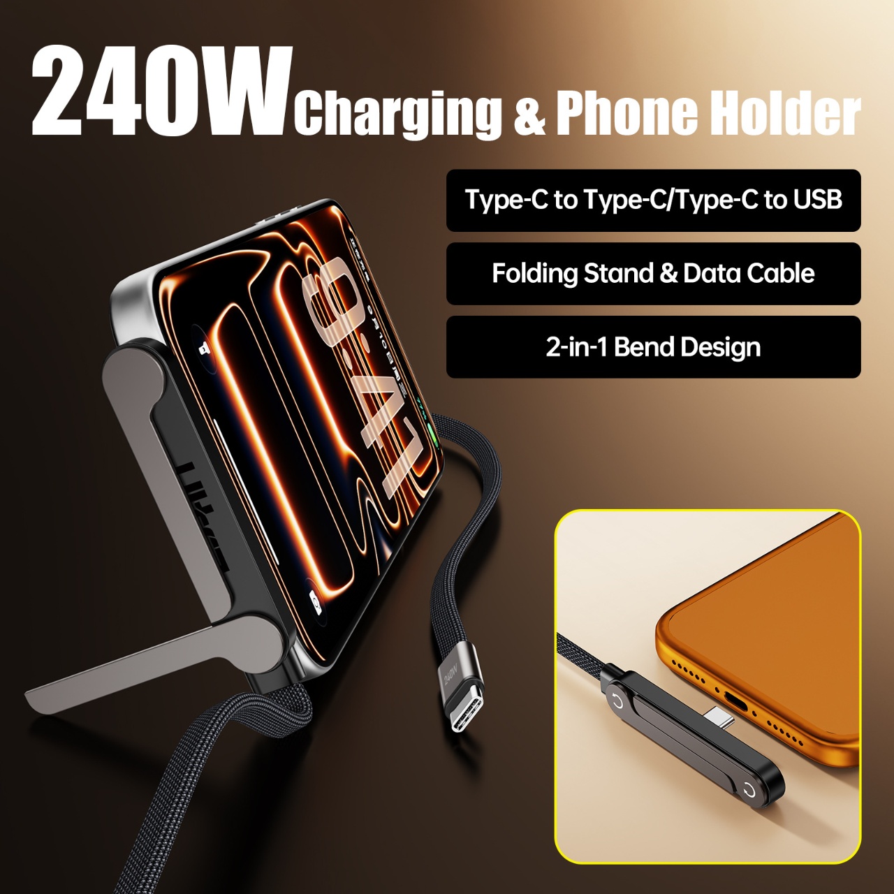 Cable de Carga Rápida PD de 24 - Fast Charging Cable reseña y precio